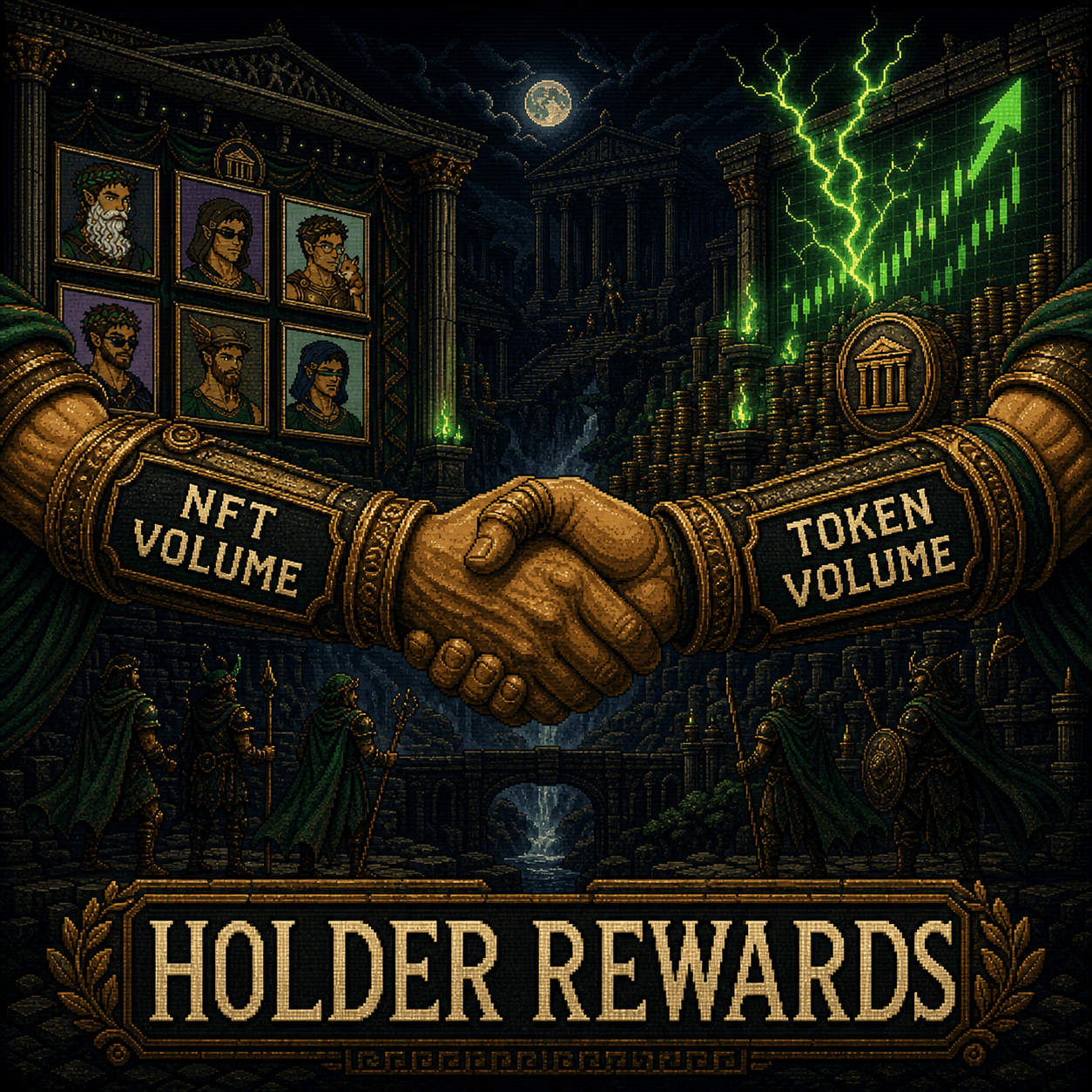 Holder Rewards Handshake ROLYMPUS meme