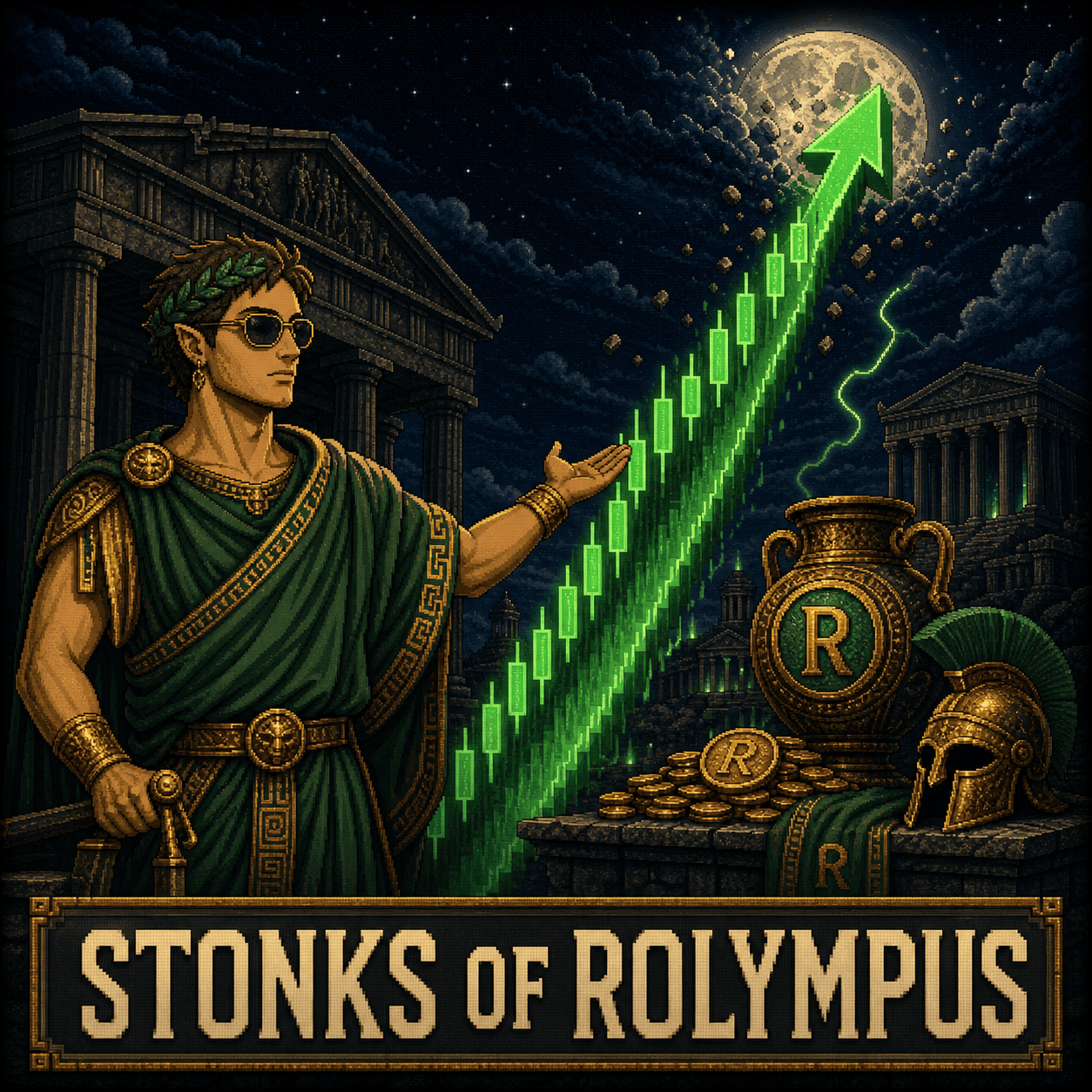 Stonks of Rolympus ROLYMPUS meme