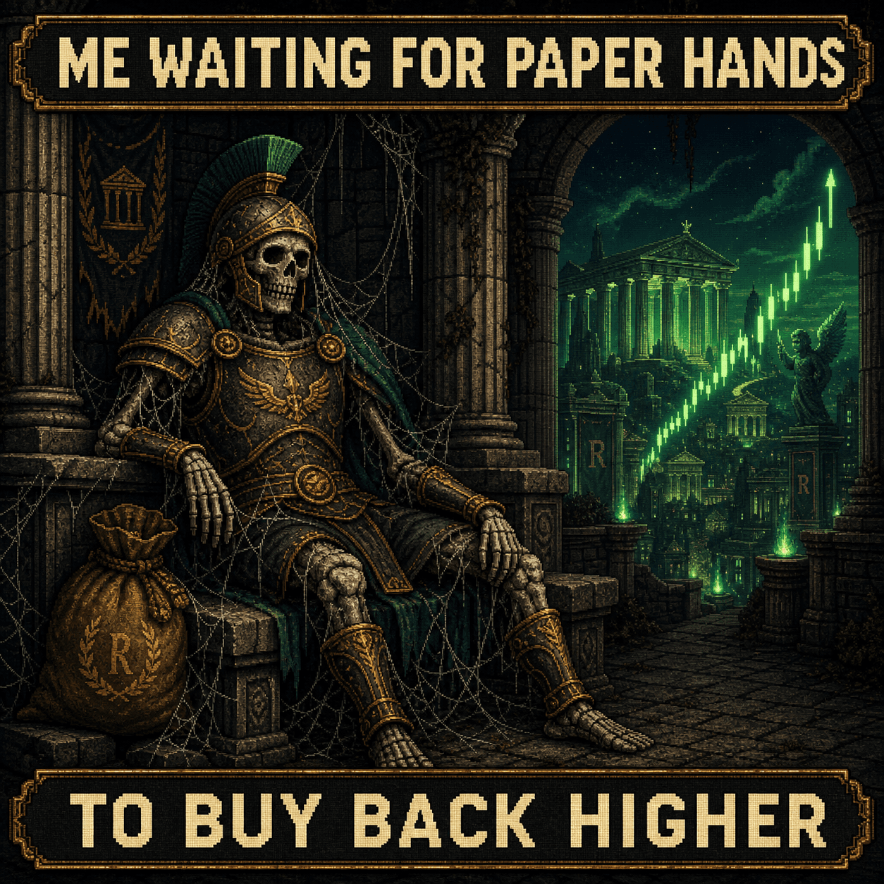 Waiting for Paper Hands ROLYMPUS meme